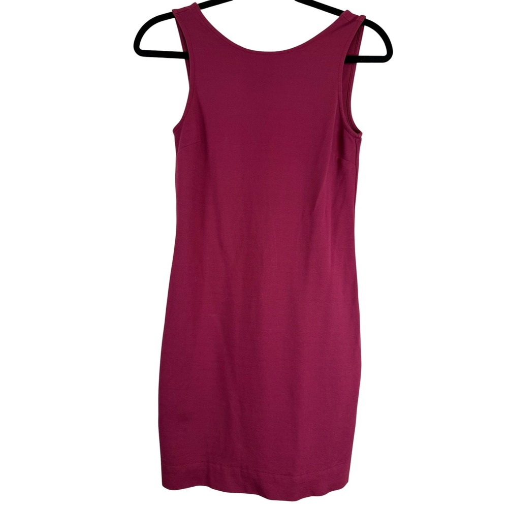 J.Crew Women XXS Berry Pink Sleeveless V-Back Sheath Mini Dress